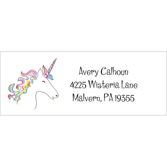 Unicorn Dream Return Address Labels